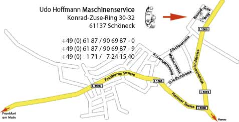 Regionale Anfahrt :: zu Hoffmann-Maschinenservice